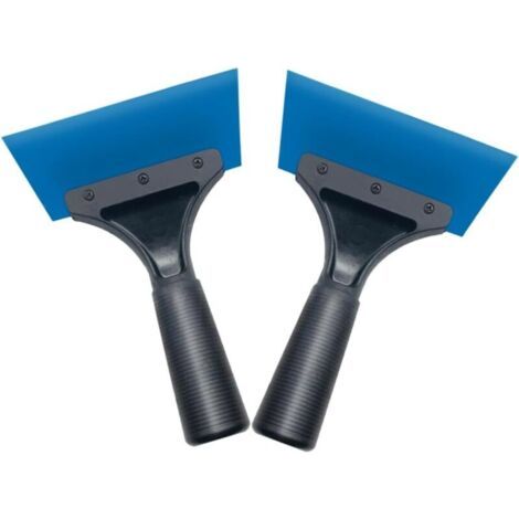 2 Stück Lot De Souples Pour Film Auto Outil De Pose Et Nettoyage Vitres Grattoir, Plastique Pour Décalcomanies Et Protection Peinture Bleu, 1813 Cm