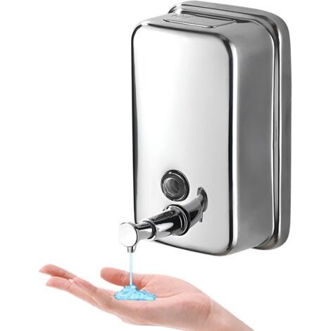 Seifenspender Zur Wandmontage, 304 Edelstahl, Flüssigseifenspender Für Zuhause, Badezimmer, Hotel (500 Ml)