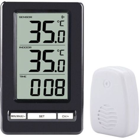 Innen- Und Außenthermometer, Numerisches Thermometer Mit Fühlersonde, Lcd-hd-temperaturmesser, Min./max.-speicher, ℃/℉