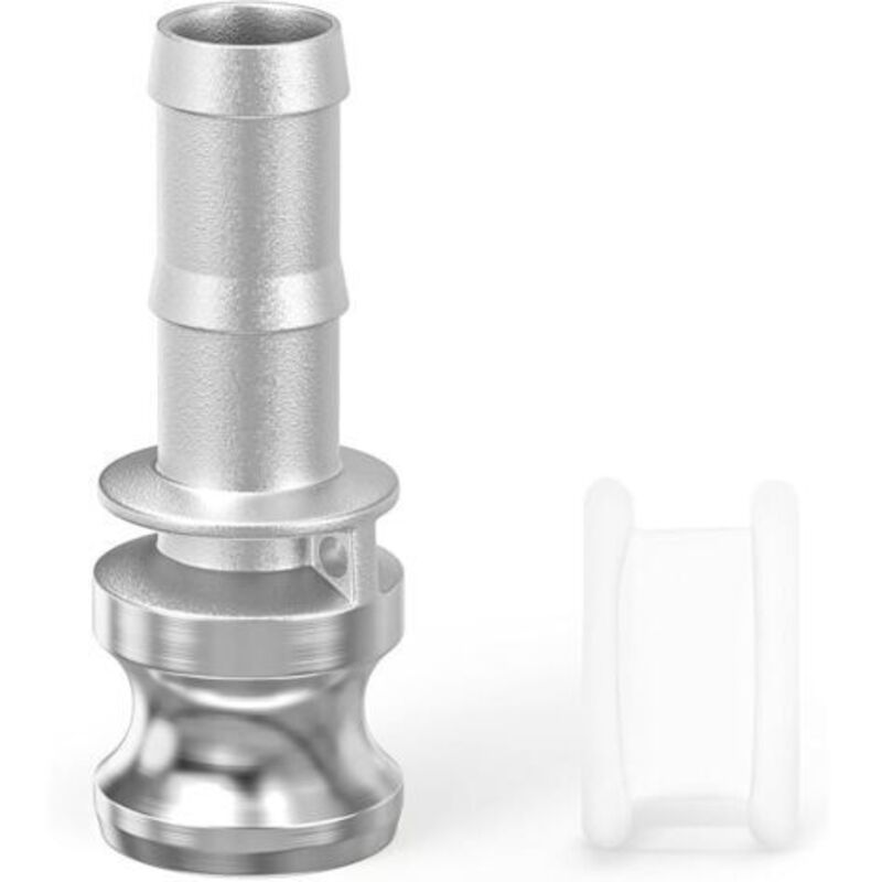 1 Stück Camlock-armaturen Typ E, 1/2 Zoll Bsp 304 Edelstahl-nocken- Und Rillenrohrverschraubung Für Wasser Und Luft