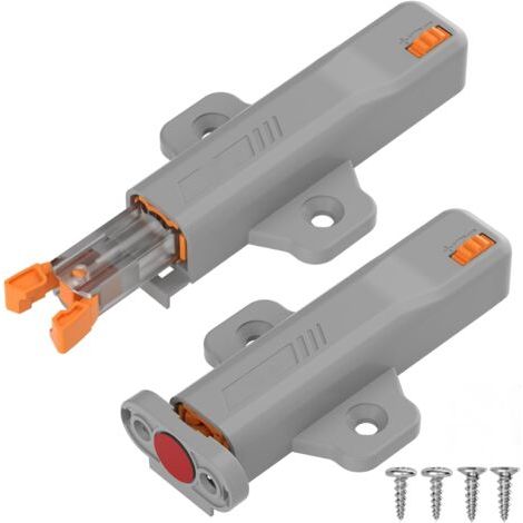 Packung Mit 2 Nicht Magnetischen Push-to-open-schranktür-druckriegeln, Druckriegel, Schubladenriegel, Druckriegel, Federbelastetes Touch-riegel-schließsystem Für Schränke, Möbel, Wohnmobile