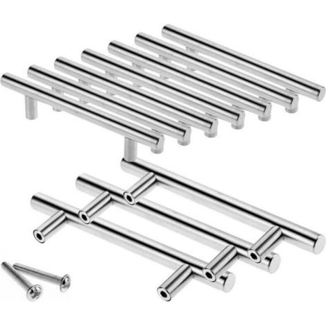 10 Stück Edelstahl-türgriffe Für Küchenmöbel, Schränke (96 Mm (lochmitte))