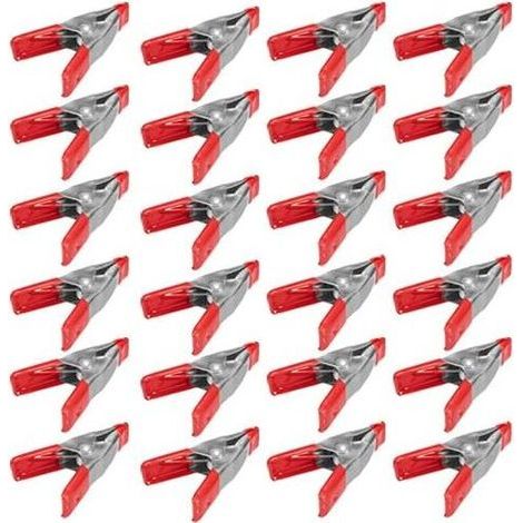 2" Mini-metallfederklammern Mit Roten Gummispitzen (24er-pack)