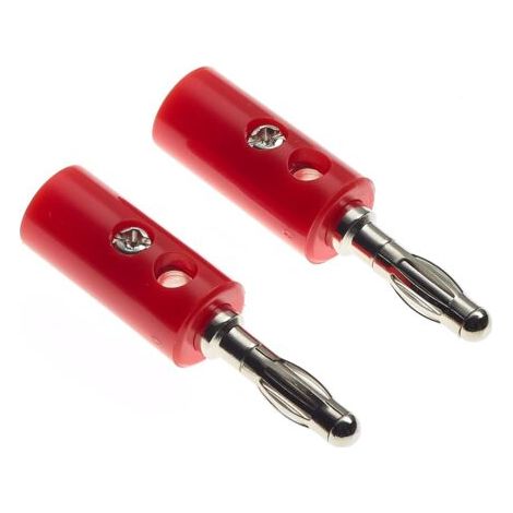 Stapelbare Bananenstecker Im 2er-pack, Packung Mit Roten 4-mm-bananenstecker-messleitungen Und Zum Sicheren Betrieb Mehrerer Stromkreise