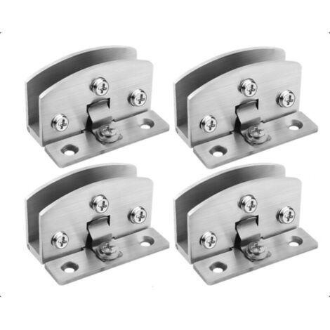 Lot Von 4 Verstellbaren Glasscheiben Für Die Glastür Mit 8 Bis 10 Mm Durchsicht, Mit Sichtschutz, Transparenten Folien, Nevis (silber)