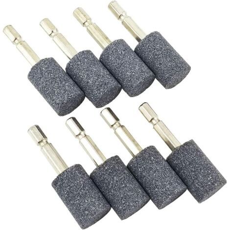 8-teiliges Zylindrisches Schleifscheiben-set – 1/4-zoll-sechskantschaft, Schleifstein-schleifspitze Für Rotationswerkzeug-bohrer (20 Mm)