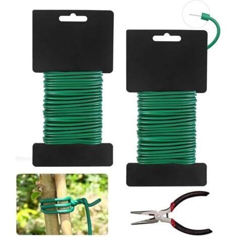 2er-pack Gummierter Gartendraht – 3,5 Mm
