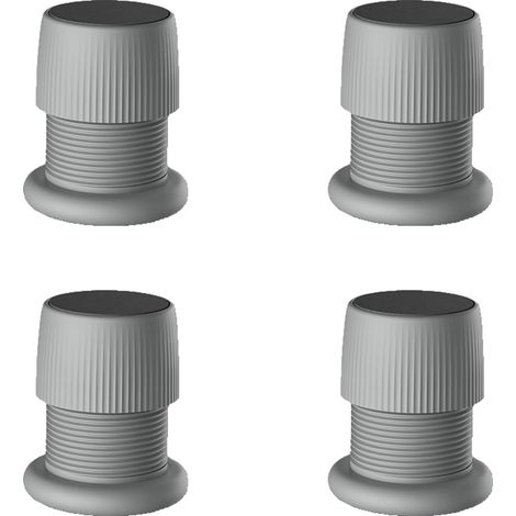 Lot De 4 Rehausseurs Réglables Antidérapants Pour Meubles, 4,1 À 6,3 Cm For Canapé, Lit, Table, Chaise, Gris