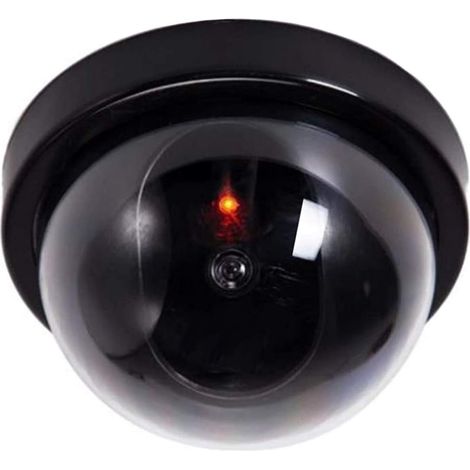 Dummy-kamera Mit Objektiv, Dummy-überwachungskamera Mit Rotem Led-licht, Realistische Nachbildung Für Wand, Decke