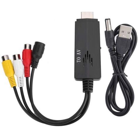 Hdmi-zu-av-konverter Hdmi-zu-av-konverter Mit Haute-definition-kabelanschluss Hdmi-zu-a-v-stecker Oder -buchse
