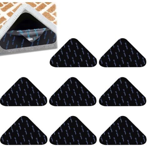 8 Stück Anti-rutsch-teppich, Teppichgreifer, Rutschfester Parkettteppich, Wiederverwendbare Und Waschbare Anti-rutsch-matte, Anti-curling-teppichgreifer-ecke Für Hartholzböden, Teppiche Und Vorleger