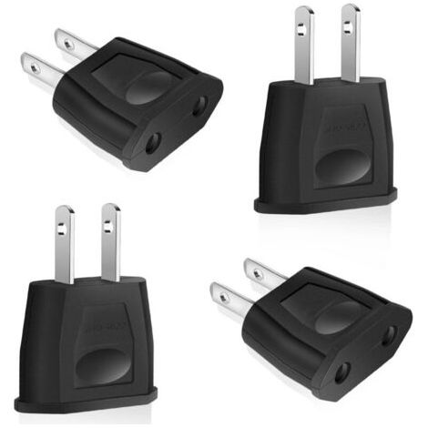 4er-pack Reiseadapter Von Europa Nach Amerika – Europäischer Reisestecker-adapter – Europäischer Reiseadapter Für Amerika, Kanada, Mexiko