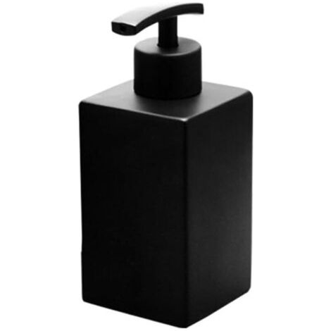 Distributor Von Savon En Acier Inoxydable 358 Ml Noir Mat, Wiederaufladbar Für Savon Liquide, Gel Douche Und Lotion Corps