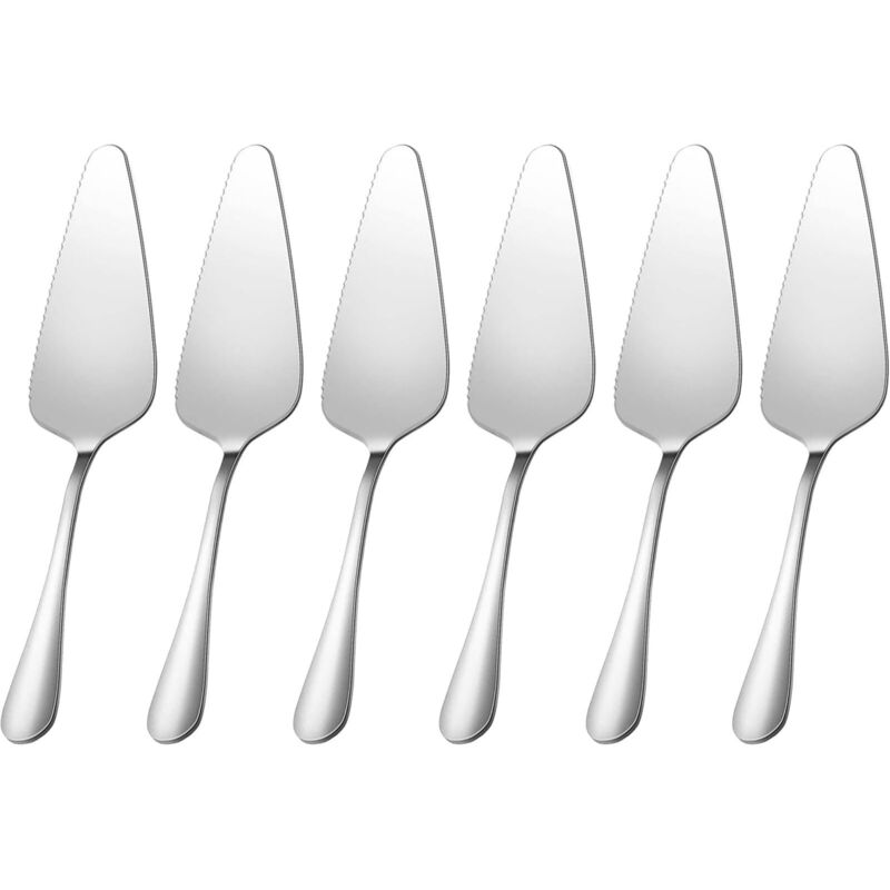 Set Aus Kuchen- Und Tortenservice, Pizzabrötchen Und Kuchen Aus Edelstahl, 6-teilig