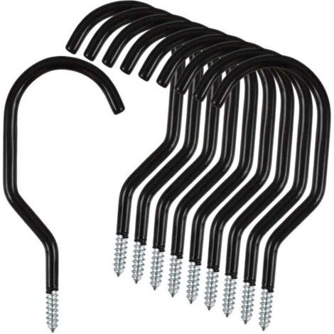 10er-pack Robuste Edelstahl-fahrradaufbewahrungshaken