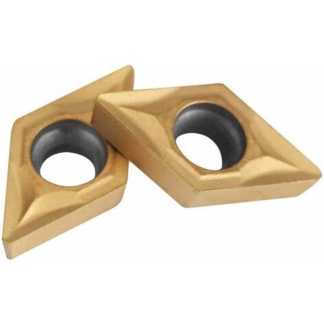 Box Mit 10 Stück Dreheinsatzklingen Cnc-fräser Diamantform Hartmetall Dcmt070204 Us735 Dcmt51.51 Gewindedrehwerkzeug Für Stahl Für Drehmaschinen, Fräsmaschinen