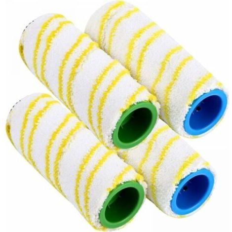 4 Stück Gelb, Ersatzrollen, Ersatzrollen Karcher Fc7 Fc5 Fc3d Fc3