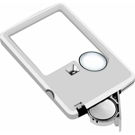 Tragbare Led-lupe Zum Lesen, Leistungsstarke Rechteckige 3-fach-6-fache Lupe, Ideal Zum Lesen Von Kleingedrucktem, Sehbehinderung Und Alterssichtigkeit