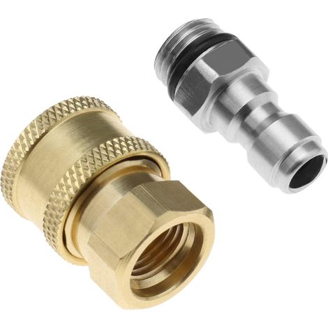 Hochdruckreiniger-zubehör, Set Mit 2 Hochdruckreiniger-adaptern, 1/4-zoll-schnellanschluss Auf M14-gewinde, Messing-schnellkupplungssatz –