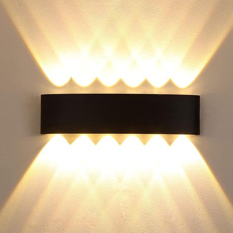 Moderne Led-wandleuchte Für Den Innen- Und Außenbereich, Verandabeleuchtung, Indirekte Beleuchtung (oben Und Unten), Für Schlafzimmer, Terrasse, Innenhof, Villa, Wasserdicht (3000 K),