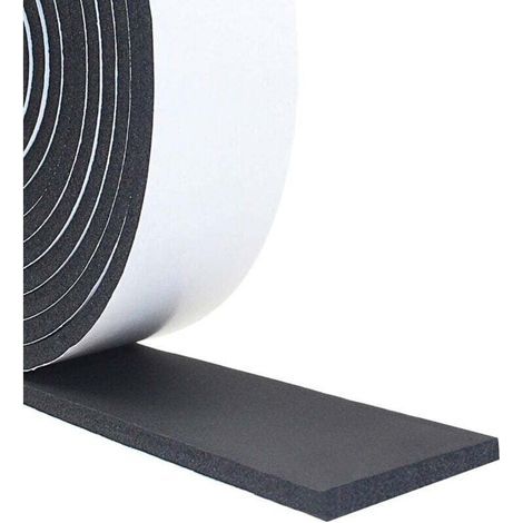 Dichtungsstreifen Für Türen Und Fenster, 15 Mm Breit X 10 Mm Dick X 4 M Lang, Schalldämmendschwarz