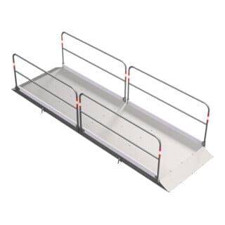Schake Grabenbrücke aus Aluminium 4,0m lang, 1,3m breit