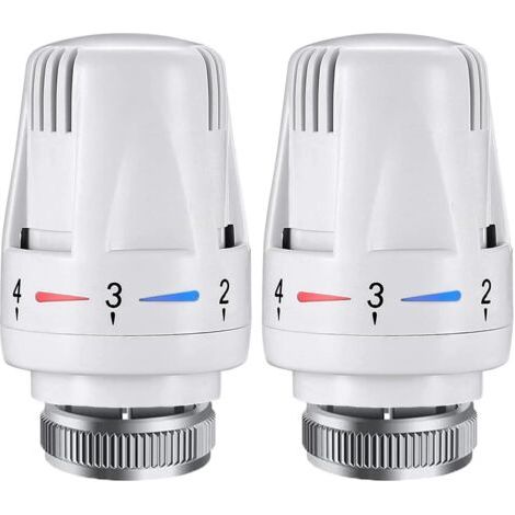 Satz Mit 2 Stück Thermostat-heizkörperkopf M30 X 1,5 Thermostatventile Für Heizkörper, Heizkörper-thermostatventil-ersatzkopf Für Das Heimbüro