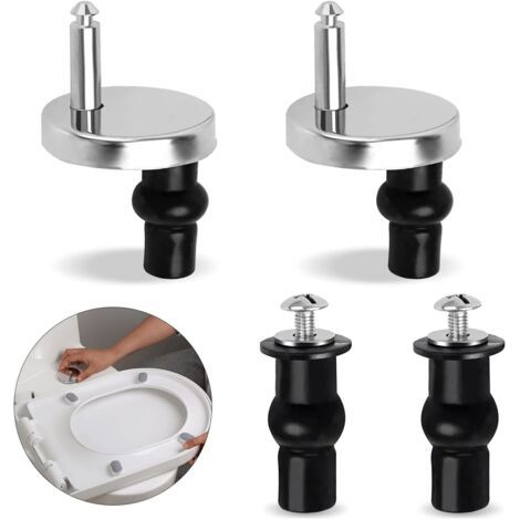 Set Mit 2 Universal-toilettenschrauben – Nylon-ersatzteile Im Lieferumfang Enthalten