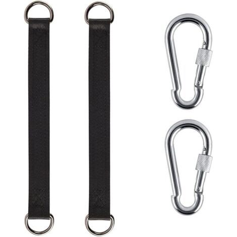 2er-pack Haken Zum Aufhängen Von Gartenschaukeln, Robuste Gurte, Aufhängeset Mit 2 D-ring-karabinern Für Gartenschaukel, Hängematte Oder Hängesitz