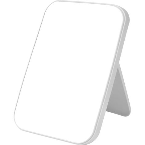 Miroir Super Hd, 20 13,4 Cm Miroir De Maquillage Support Biable Conçu, Tragbarer Tisch Miroirs Facile À Transporter Miroirs White