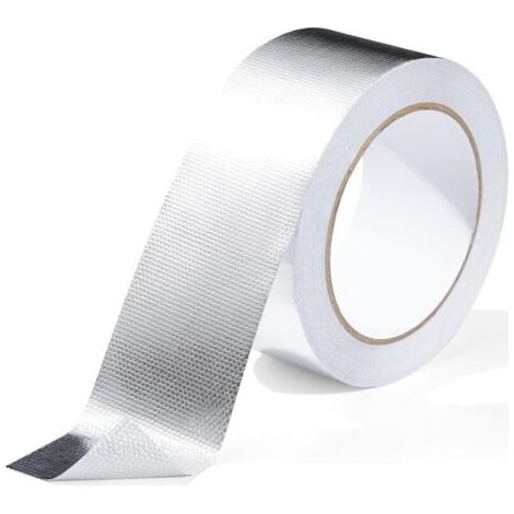 50 Mm X 20 M Aluminium-klebeband, Silbernes Sanitär-dichtungsband – Glasfaser-wärmedämmung – Für Rohre Und Autos