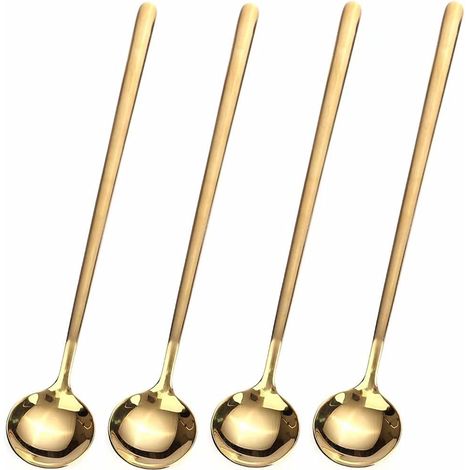 Lot Von 4 Kaffee-/teekochern Mit Einer Länge Von 17 Cm, Getrocknet, Für Glacé Und Expresso.