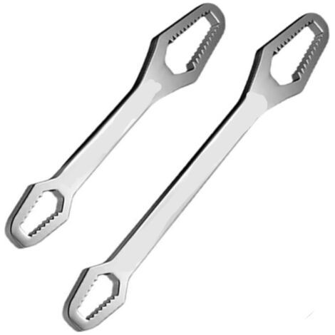 2 Stück Maulschlüssel, Universal-torx-schlüssel, Set Mit 2 Verstellbaren Schraubenschlüsseln, Selbstspannender Doppelschlüssel, Für Verschiedene Größen Von Schrauben Und Muttern