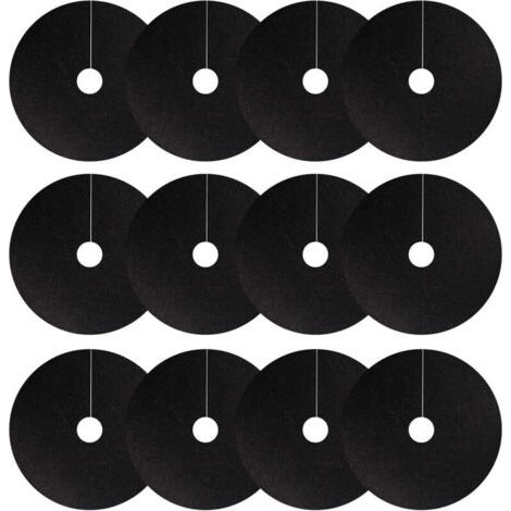 (12 Stücke Von 52 Cm, Innendurchmesser 6 Cm)lot Von 12 Nicht Gebundenen Wäschestücken – Biologisch Abbaubare Anti-mauvaises-kräuter – Tapis Barrière Anti-mauvaises-kräuter, Wiederverwendbar Für Lutter