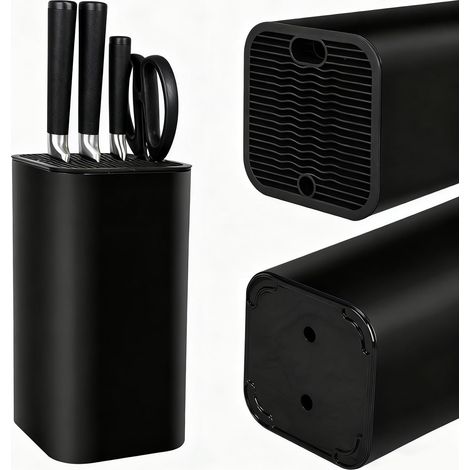 Porte-couteaux Noir, Organisator Aller Couteaux-küchen Mit 21 Plätzen.