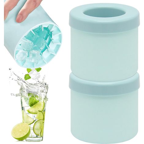 Packung Mit 2 Glasscheiben Aus Silikon, Glasscheiben Aus Silikon Mit Deckel, Wiederverwendbare Glasur (blau)