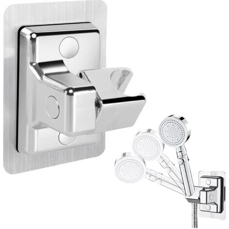 Abs, Silberner Handbrausehalter, Duschkopfhalter Ohne Bohren, Verstellbarer Brausehalter, Universeller Brausehalter, Für Dusche