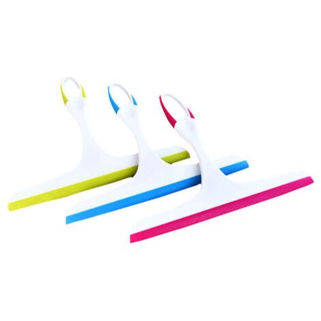 3 Raclettes De Duche, Raclettes De Salle De Bain Et De Duche, Raclette En Plastique Pour Miroir De Duche, Raclette En Glas, Raclette Pour Miroir, Salle De Bain, Fenêtre, Sol, Glass - Bleu, Ve