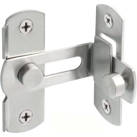 90 Grad Rechtwinkliges Türschloss, Edelstahl, Sicherheitsschloss Für Tür, Fenster, Weinschrank, Garten, Silber