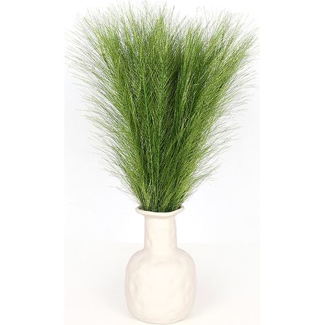 Künstliches Pampasgras, 5 Stiele À 45 Cm. Kleines, Flauschiges Pampasgras. Nachbildung Von Schilfrohrfedern Zum Dekorieren Einer Vase. Blumenarrangement. Wohnzimmer, Küche, Hochzeit, Büro, Bohemian-st
