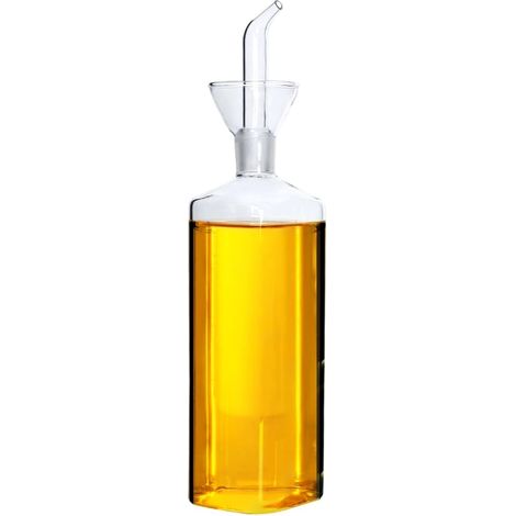 Bouteille En Glass Pour Huile Of Olive, Doseur De Huile De Cuisson, Vinaigre, Doseur With Bec Verseur Pour Kitchen Et Barbecue -500 Ml