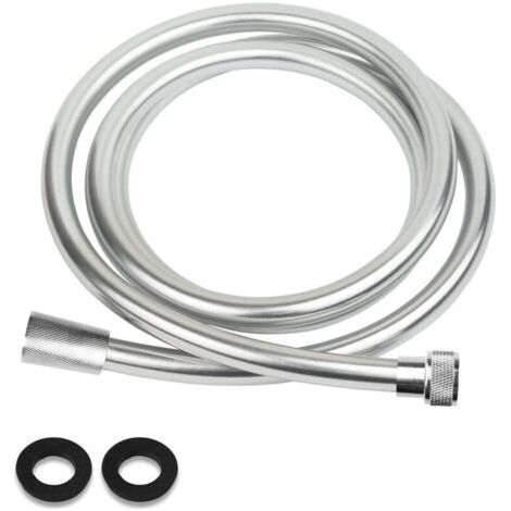 Flexibler Brauseschlauch 1,5 M, Pvc-silber-brauseschlauch, Brauseschlauch, Brauseschlauch, Standard-1/2-zoll-messingschnittstelle, Knickfest, Explosionsgeschützt