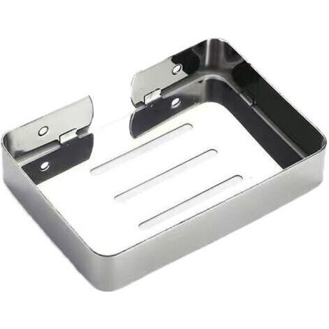 Quadratischer Wand-seifenhalter Aus Edelstahl Mit Bohrung Und Abtropffläche Für Bad Und Küche