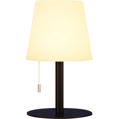 Moderne, Kreative Led-tischlampe Für Den Außenbereich, Batteriebetrieben, Mit 7 Dimmbaren Farben, Wiederaufladbar Über Usb, Nachtlicht Für Schlafzimmer, Gästezimmer Oder Büro (schwarz) [klasse
