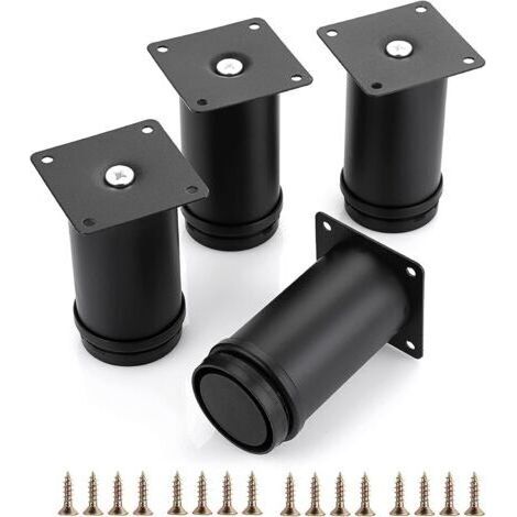 4er-pack 10 Cm Runde, Verstellbare Ersatz-möbelbeine, Stabile Ausziehbare Eckbeine Für Tisch, Sofa, Stuhl