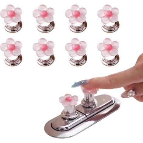 Lot Von 8 Wasserflaschen In Form Einer Blume - Accessoires Für Wc-reservoirs Und Schutzbrillen (rose)