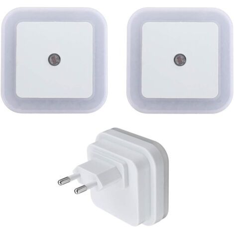 2x Led-nachtlicht (2 Stück Warmweiß), Energiesparendes Nachtlicht Mit Intelligentem Sensor, Automatisches Ein-/ausschalten, Plug-in-wand-nachtlicht