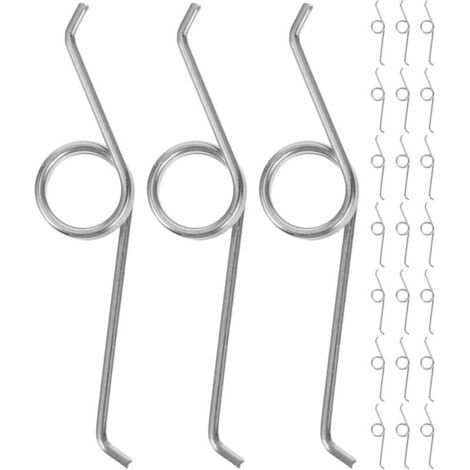 24 Ersatz-torsionsfedern Für Den Aufklappbaren Mülleimerdeckel, Kleine Silberne Metallfedern, Für Den Privaten Und Industriellen Gebrauch.