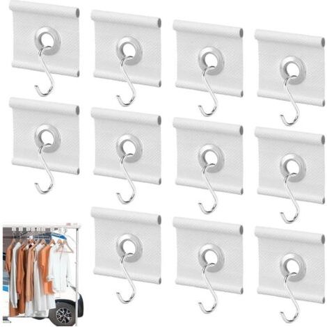 Caravan-haken-set 24-teilig (12 Kederösen + 12 S-haken) Für Kederschiene 5/6 Mm Bis 7/8 Mm, Zubehör Für Markisenhaken, Campingwagen, Wohnwagen, Zelte