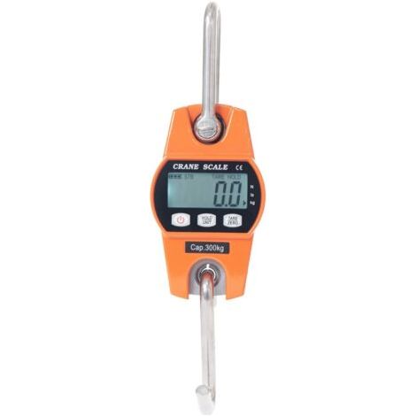 Peson Electronique 300kg Balance Crochet Suspendu Dynamomètre Lcd Crochet Peseur Industrielle Pèse Poids 300kg/600lbs